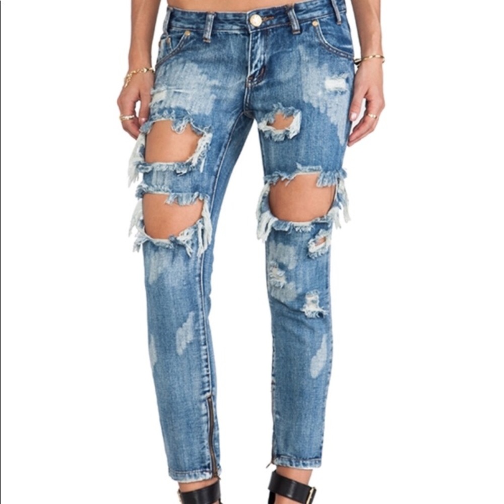 One Teaspoon Trashed Freebirds NWOT